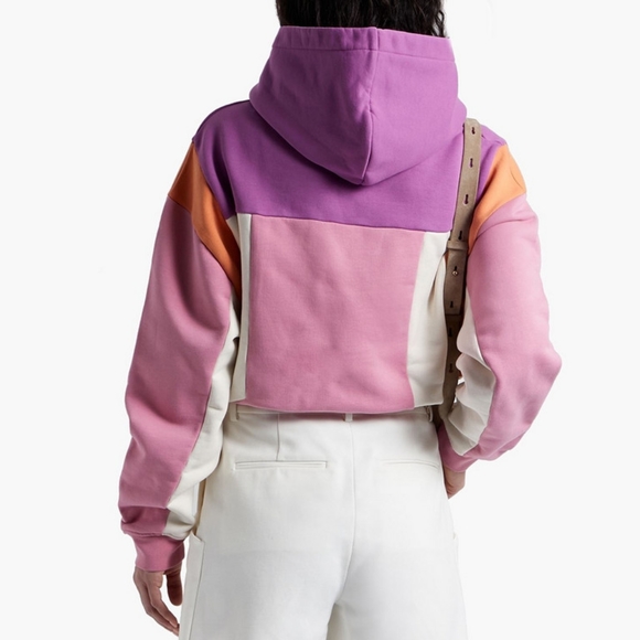 NWT IRO Paris Susane Color-block French Cotton-terry Hoodie - Picture 3 of 7